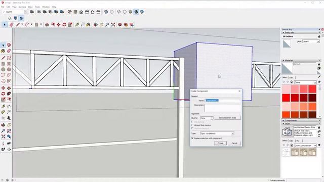 Простой способ обрезки составного компонента в Sketchup смотреть онлайн
