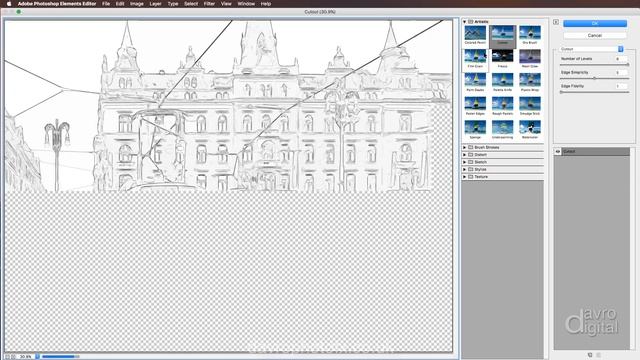 Pencil sketch effect in Photoshop Elements смотреть онлайн