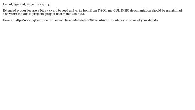 Databases: SQL Server 2008 and extended properties (5 Solutions!!) смотреть онлайн