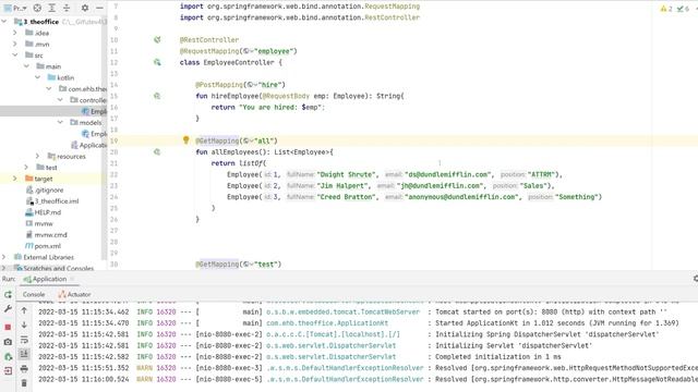 The Office - Kotlin & Spring Boot Tutorial Series - Part 3 смотреть онлайн