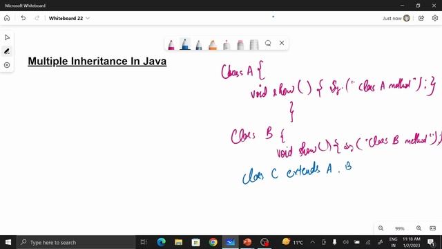 Multiple Inheritance in Java Part -1 | Why Multiple Inheritance is not supported in java смотреть онлайн