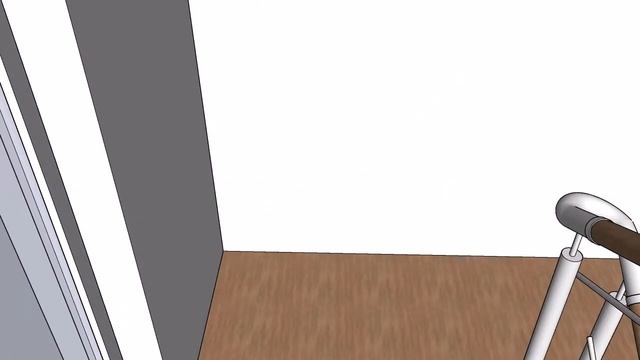 Построение П-образной лестницы, с площадкой. смотреть онлайн