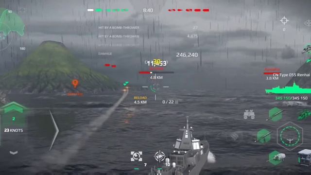 Modern Warships | Remastered Renhai First Gameplay in New Map (Islands of Iceland) смотреть онлайн
