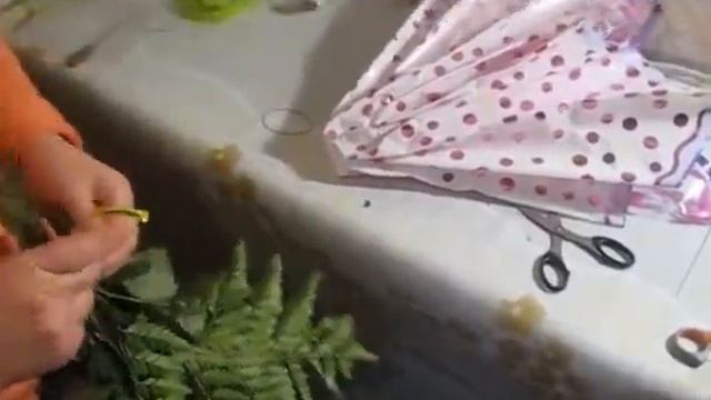 Букет елочкой (иголками). Часть 6