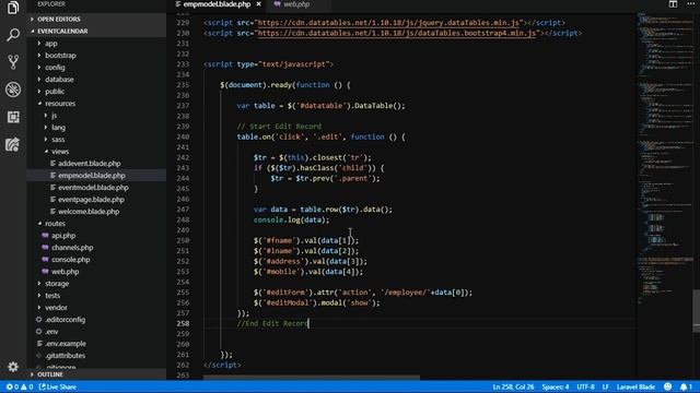 Laravel CRUD: BootStrap MODAL: Delete Data in Laravel смотреть онлайн