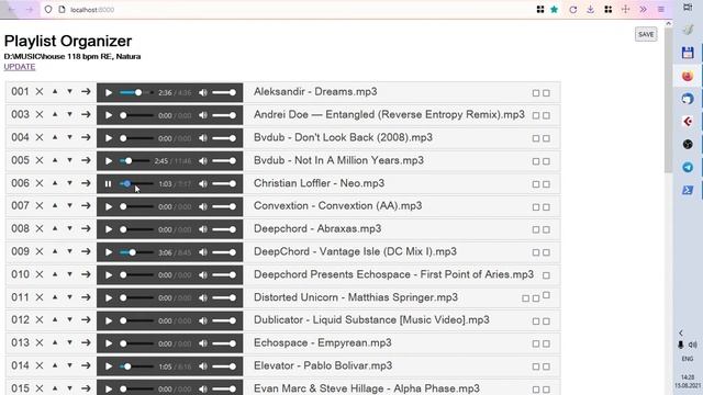 Web-based playlist organizer: it helps to create an m3u playlist of audio tracks in a folder смотреть онлайн