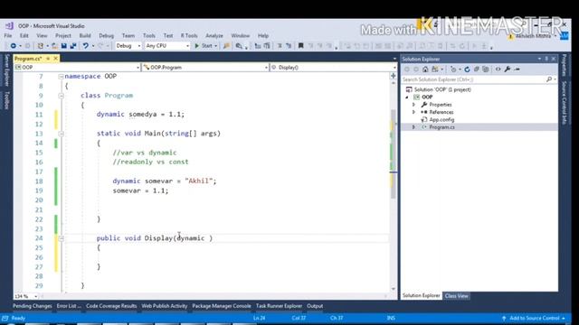 C# var VS dynamic, readonly VS const смотреть онлайн