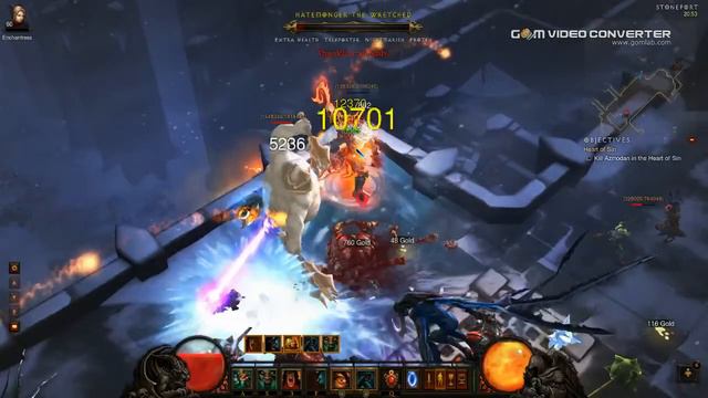 Diablo 3 Inferno Act 3 - Colossal Golgor: Molten, Arcane Enchanted, Mortar, Vortex +Fallen Prophet смотреть онлайн