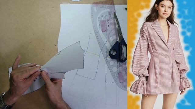 Моделируем жакет. Modelado De Chaqueta  #курсы кройки и шитья #diseño De Modas