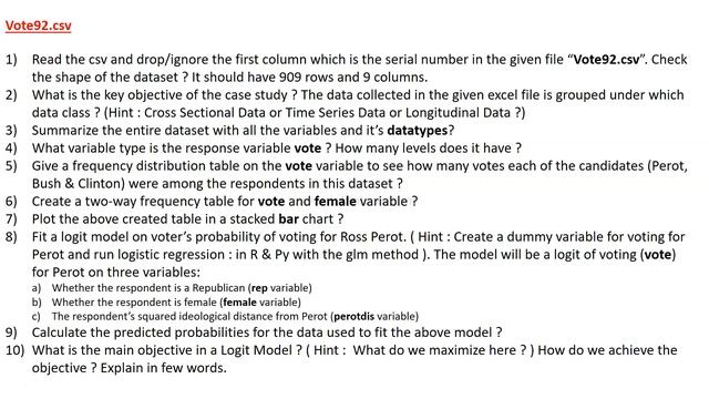 Python and R Data Science Case Study or Project for Predicting Election Voting Preferences смотреть онлайн