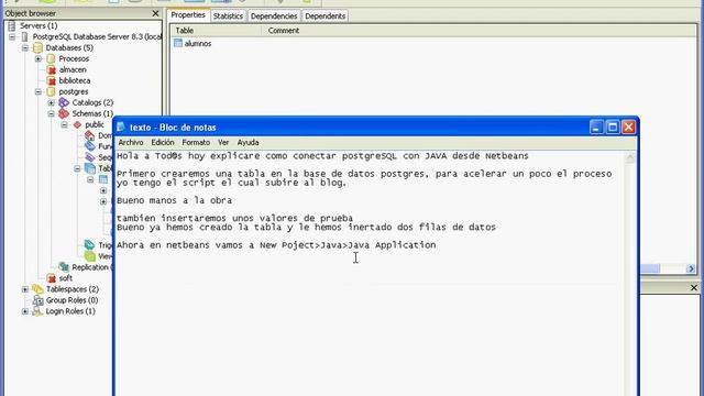 Conectar postgreSQL con JAVA desde Netbeans смотреть онлайн