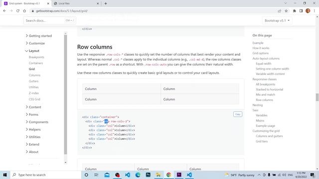 008) Bootstrap 5 - Grid system with breakpoints 02 - نظام التخطيط الشبكي في البوتستراب 02 смотреть онлайн