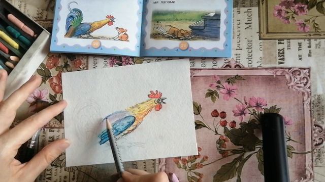 Рисование. Петушок пастелью! #DrawingForYou, #Рисование_для_всех. смотреть онлайн
