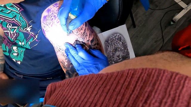Jaguar Tattoo Time Lapse смотреть онлайн