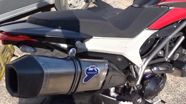 Ducati Hyperstrada 821cc 2013 Full termignonil system :) смотреть онлайн