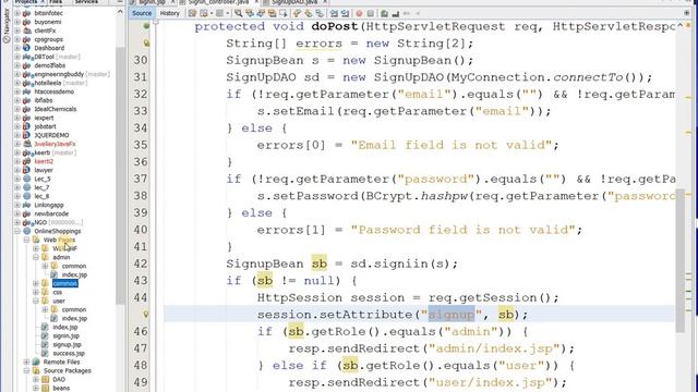 Complete java web project lec-8(login system in java web) смотреть онлайн