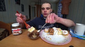 МУКБАНГ АСМР НАРЕЗКИ ЛУЧШЕЕ - СЛАДОСТИ / ПИРОЖНЫЕ / NUTELLA / Mukbang 27. 02. 2023