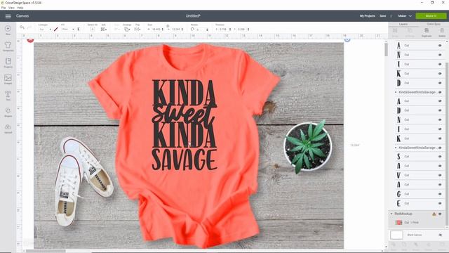 How to create a mockup with Cricut Design space - Mock up - example смотреть онлайн