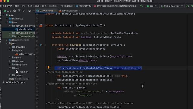 Meta Android Developer Course -Creating a Video Player on Android Studio (Part-27) смотреть онлайн