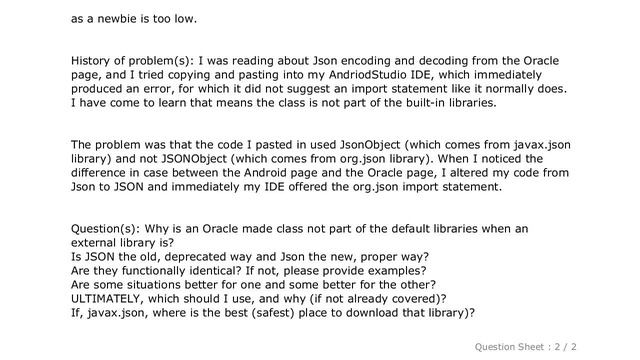Android : Which one to use? JSONObject from org.json VS JsonObject from javax.json смотреть онлайн