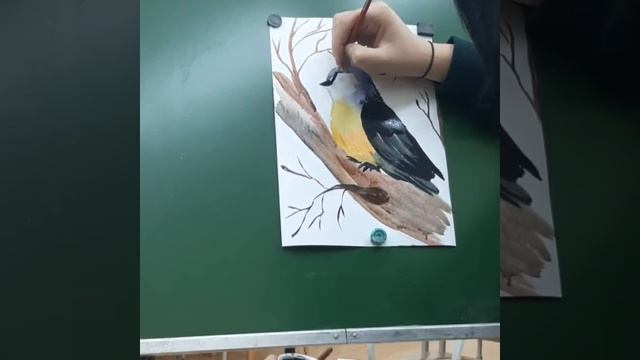 птица на ветке смотреть онлайн