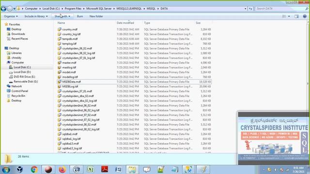 SQLDBA DatabaseArchitecture Files смотреть онлайн