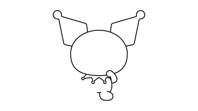 CÓMO DIBUJAR A KUROMI FÁCIL PASO A PASO | Dibujos Kawaii