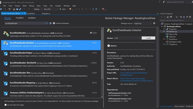 Part 31 - ExcelDataReader 3.0 breaking changes to read data from Excel for automation смотреть онлайн