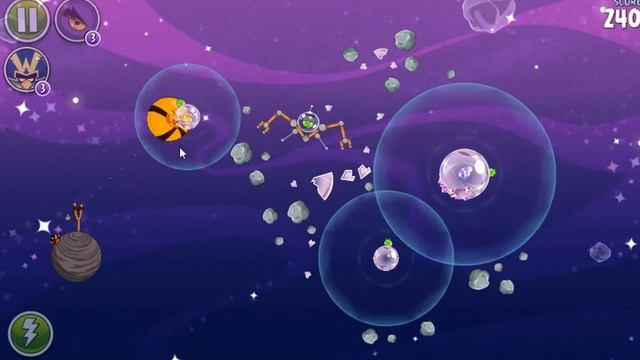 New Angry Birds Space Cosmic Crystals Level 9 Play смотреть онлайн