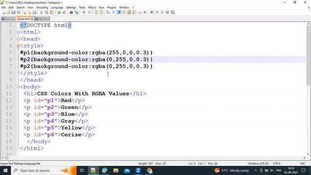 Define Colors With RGBA Values in CSS смотреть онлайн