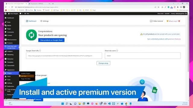 How to install Stock Sync for WooCommerce with Google Sheet Ultimate | WooCommerce bulk edit plugin смотреть онлайн