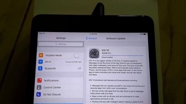 Upgrade iOS 9.3.5 to iOS 10.0.2
