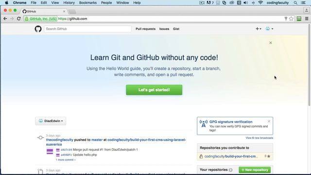 creating repositories on github part 6 || version control of application || laravel master смотреть онлайн