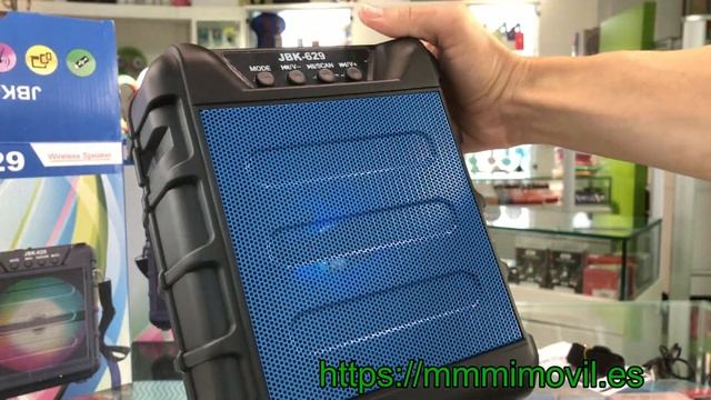 ✅【Altavoz Bluetooth】? Karaoke con luces LED ? Modelo: JBK 629 смотреть онлайн