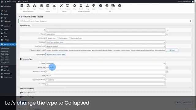 Responsive Data Tables WPDA смотреть онлайн