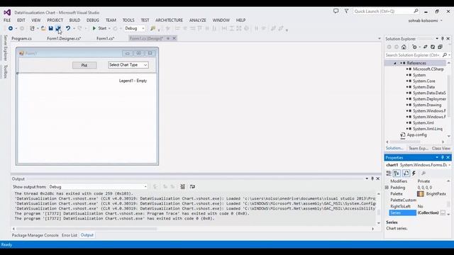 How To Use Chart Graph In Visual Studio C# | Datavisualization Chart