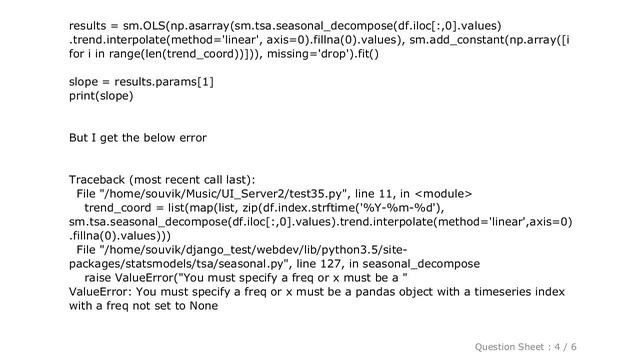 Pandas : How to get slope from timeseries data in pandas? смотреть онлайн