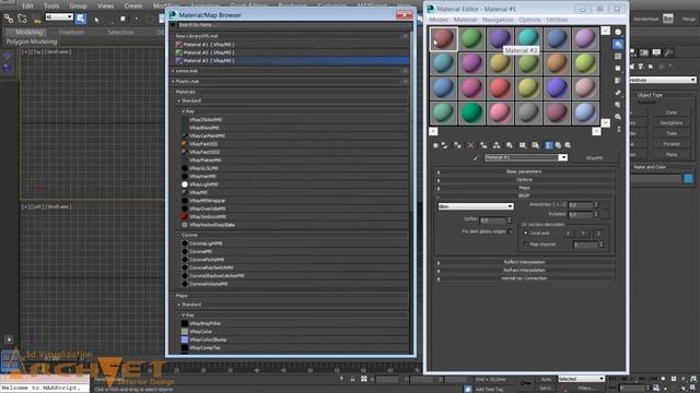 Как сохранить и загрузить библиотеку материалов в 3ds max Как удалить библиотеку материалов в 3ds смотреть онлайн