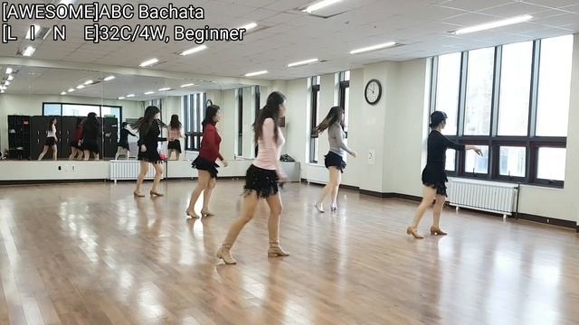 ABC Bachata Line Dance - Carine MISIAK(Beginner) смотреть онлайн