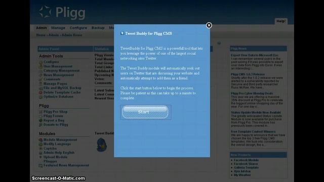 Tweet Buddy Pligg CMS Module Demo смотреть онлайн