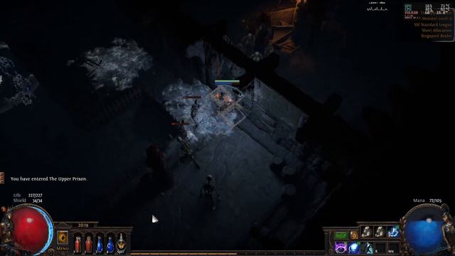 Shadow spell/physical leveling Act 1 - POE 3.13 preparation смотреть онлайн