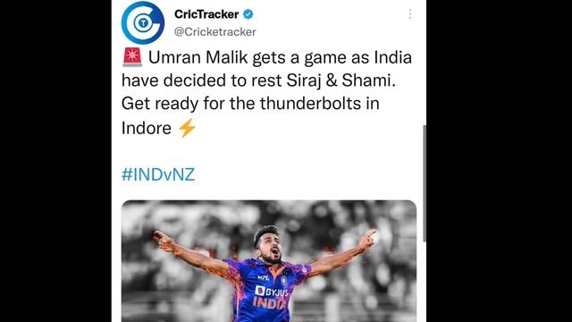 Cricketer & IPL team react to Umran Malik playing permanent ODI match | India vs New Zealand 3rd OD смотреть онлайн