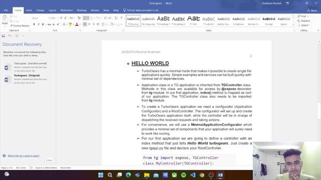 TURBOGEARS - Web framework | PYTHON | Shubham Panchal смотреть онлайн