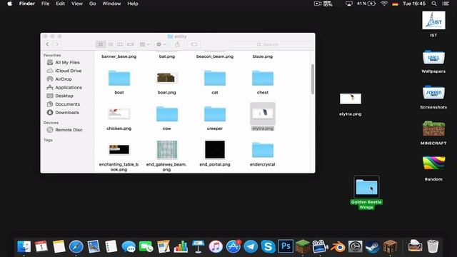 HOW TO GET CUSTOM ELYTRA WINGS IN MINECRAFT 1.11.2! (MAC+WIN) 2016 METHOD! смотреть онлайн