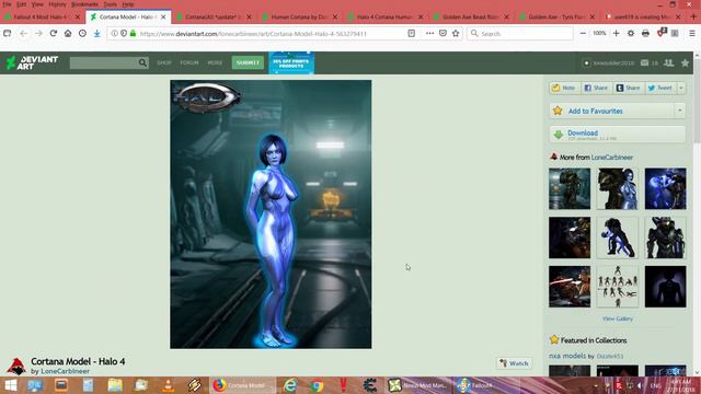 Cortana Halo 4 in Fallout 4 смотреть онлайн