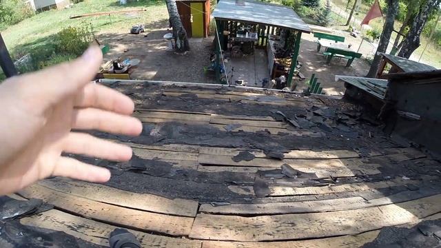 Разбираем многослойную крышу из рубероида. смотреть онлайн