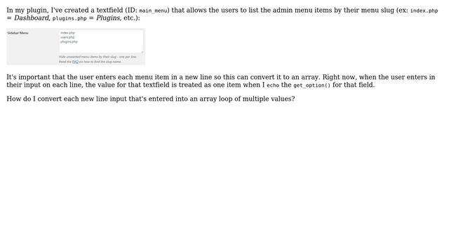 Wordpress: Convert each new line in the textfield as a new value in an array смотреть онлайн