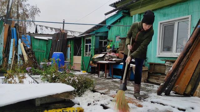 Выпал первый снег/поездка в магазин/ 08.10.2021