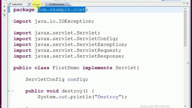 first servlet program смотреть онлайн