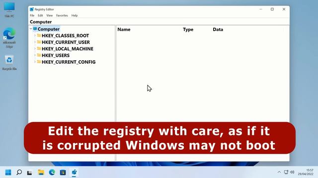 Windows 11 Configuration: Privacy, Desktop Settings & Registry Hacks